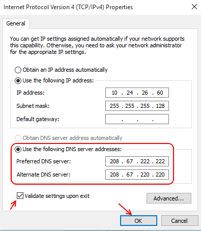 Sửa lỗi mạng Windows, không có phản hồi từ máy chủ DNS 1