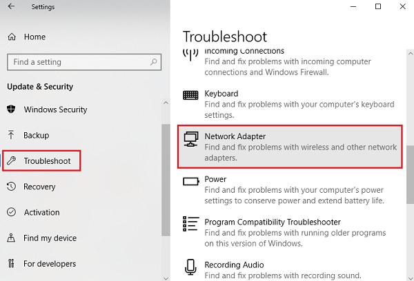 Khắc phục sự cố truy cập hạn chế WiFi của Windows 10 hoặc không có sự cố kết nối 1
