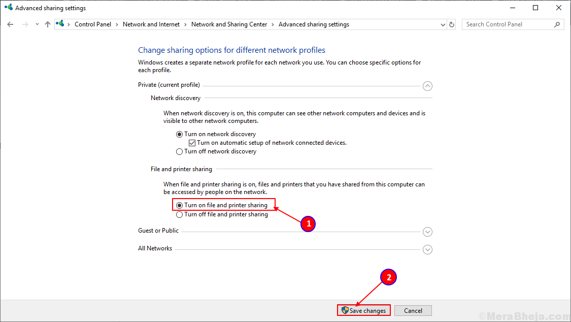 Khắc phục lỗi không thể chia sẻ thư mục của bạn trong Windows 10 1
