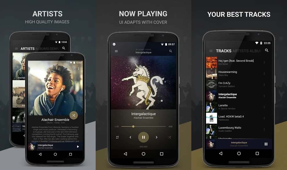 Ứng dụng trình phát nhạc tốt nhất cho Android 2019
