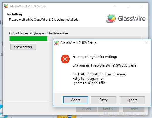 Đã sửa lỗi mở tệp để ghi trong Windows 10 1