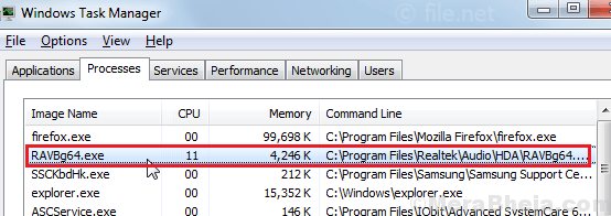 Khắc phục tình trạng sử dụng CPU cao với RAVBg64.exe trên Windows 10 1