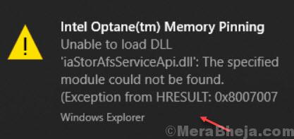 Khắc phục lỗi Ổn định bộ nhớ Intel Optane (tm) trên Windows 10 1