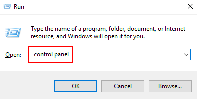 Bảng điều khiển Windows 10