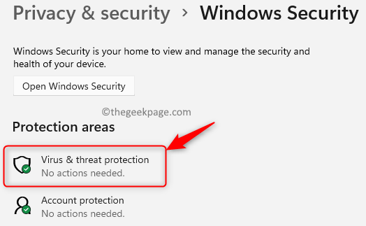 Quyền riêng tư của Windows Chọn Bảo vệ Đe doạ Vi rút Tối thiểu
