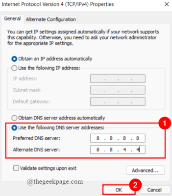 Địa chỉ DNS tối thiểu[1]