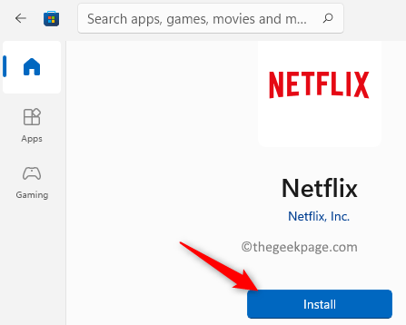 Cài đặt Netflix từ Store Min