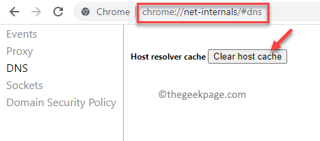 Thêm địa chỉ DNS của Chrome Nhập Cleqar Host Cache