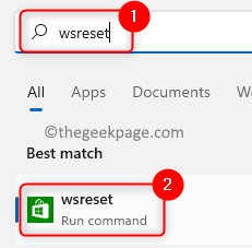 Chạy Wsreset Search Windows Key Min