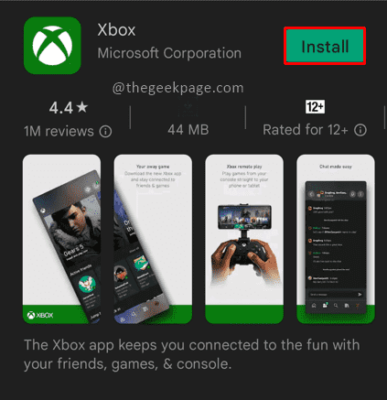 Ứng dụng Xbox Min.